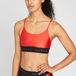 SoulCycle x Koral Sweeper Bra RED